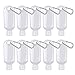 Produktbild Kriosey Durchsichtige Schlüsselbundflaschen aus Reiseplastik, 10er Pack, auslaufsichere, nachfüllbare, leere Flaschen Tragbare Quetschbehälter mit Klappverschluss (30 ml) für Flüssigkeit