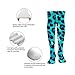 Meaudiwes Knee High Athletic Socks, Tube Outdoor Sport Stockings, Cheetah Blue And Black Leopard Print Fashion Long Leg Socks