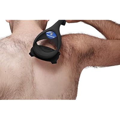 baKblade 2.0 PLUS - Back Shaver for Men (DIY), Ergonomic Handle, Shave Wet or Dry (Extra Blades Included)