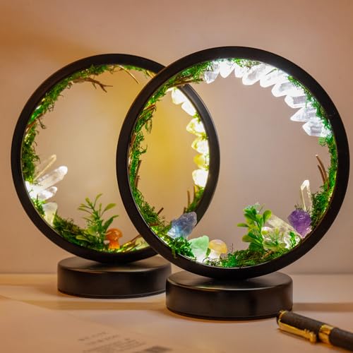 Runyangshi Forest Style Natural Citrine Night Light Healing Crystal USB Port 3 Colours Dimming Mode Lamp Suitable Night Lamp for Bedroom Home Decor Gift by Runyangshi - Image 8