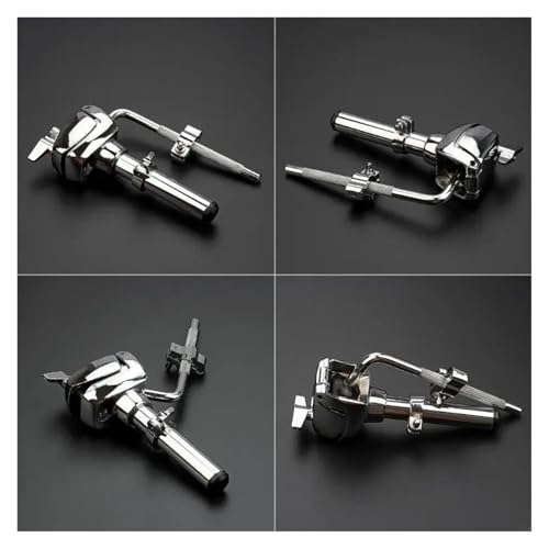 Soporte de brazo único para batería, soporte de rack para platillos, conjunto de abrazaderas para percusión, hardware miniatura 6
