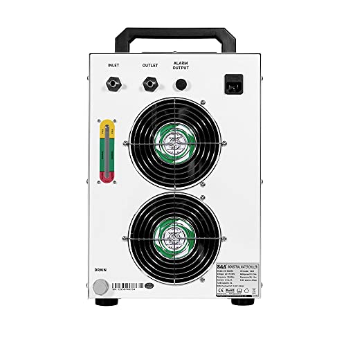 110V 60Hz 0.93HP Water Chiller CW-5200DH Industrial Water Chiller for Spindle/Welding Equipment / CO2 Glass Tube Cooling Chiller - US Stock