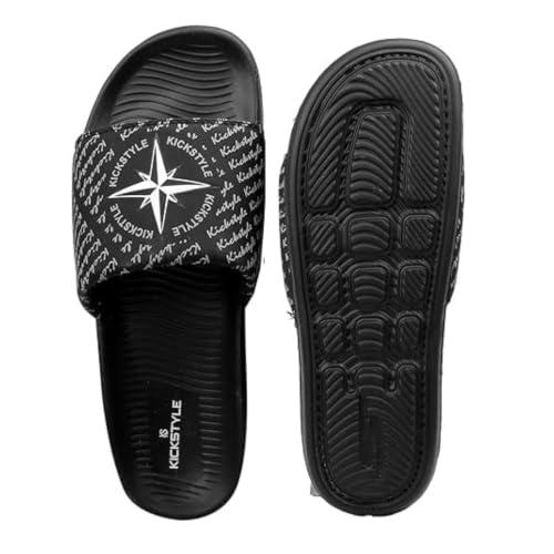 Image of Men's Streetwear Sliders | Extra Soft Doctor Recommended Chappals | Stylish Designer Textured Sole | Lightweight Comfortable Slip-On Slippers KS 2001
