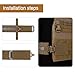 PETAC GEAR 2 PCS Tactical Cummerbund Adapters,Metal Buckle Kit Laser Cut Quick Release Set up with for FCPC FCSK V5 3AC Cummerbunds (Coyote Brown)