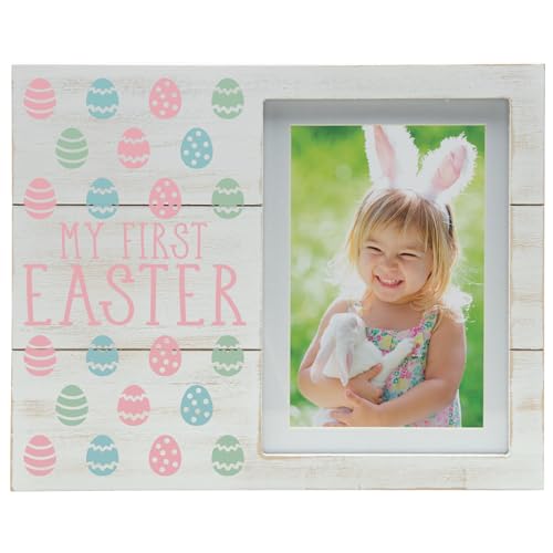 FINE PHOTO GIFTS My First Easter Distressed Finish 4" x 6" or 5" x 7" Wood Picture Frame