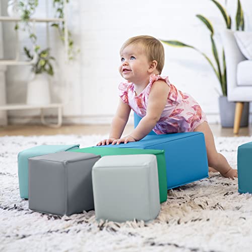 ECR4Kids SoftZone Toddler Foam Building Blocks, Beginner Playset, Contemporary, 7-Piece by ECR4Kids - Image 9