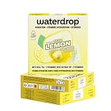 waterdrop® Tè Freddo Zero, LIMONE, 36 cubetti per acqua Microdrink, insaporitore acqua, Tisane a freddo senza zucchero Con Vitamina C & B3, Bevanda Analcolica, The Verde, Ice Tea
