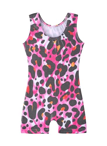 Image of HOZIY Gymnastics Leotards for Girls Unicorn Aurora Rainbow Mermaid Dinosaur Cupcake Sparkle Biketard Toddlers Kids Children