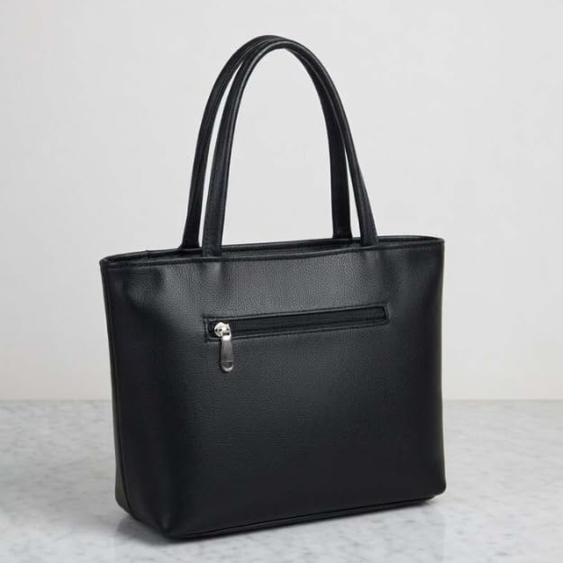 Image of GRECIILOOKS Tote Bag for Women | Tote Bag for Women Office Use | PU Leather Structured Shoulder Bags | Large Capacity Office Woman Handbag | Zipper Closure | Stylish Daily Essential Tote