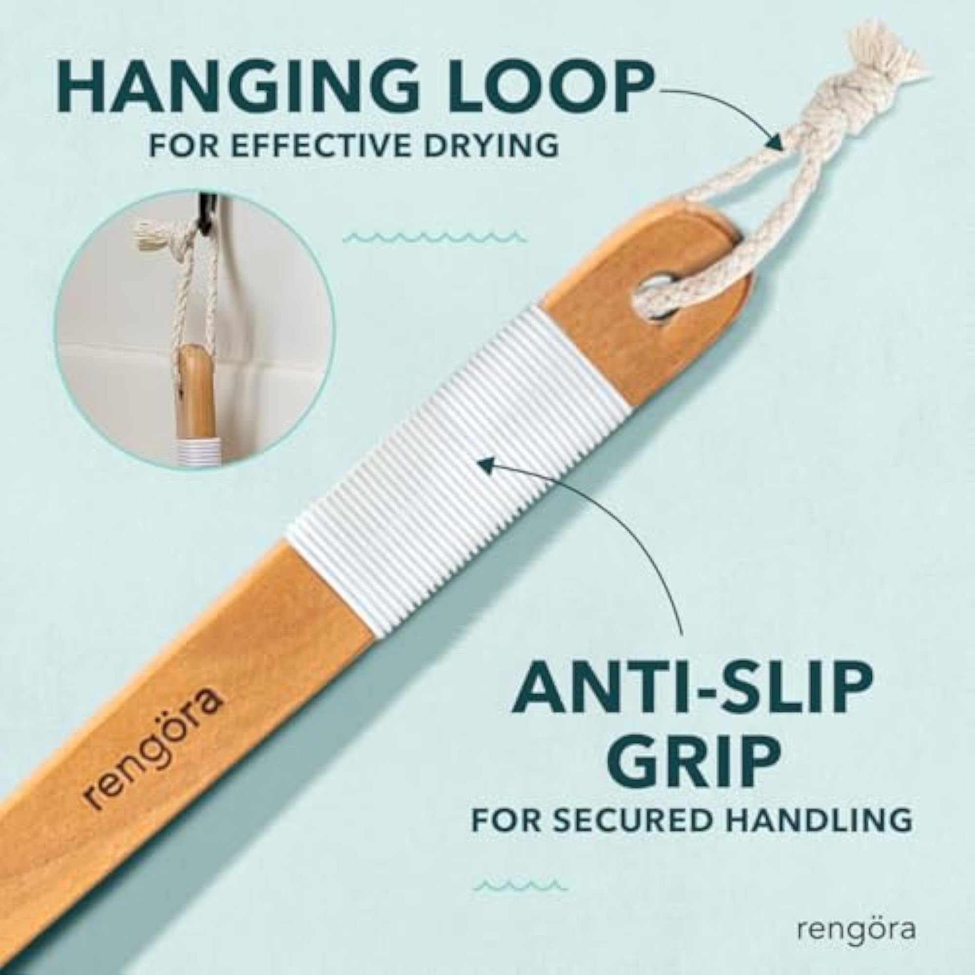 Long Handle Bath Brush for Shower Cleaning