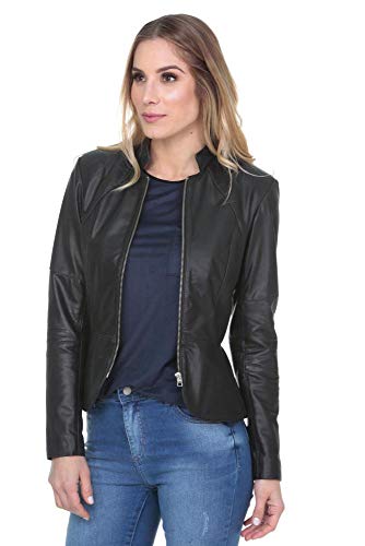 Blazer De Couro Preto Xg