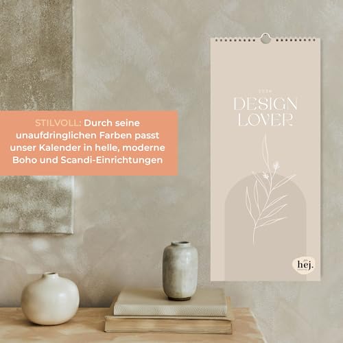 HEJ.Creation Wandkalender „Design Lover“ 2026 Premium Familienplaner im Modern Art Stil (2026)