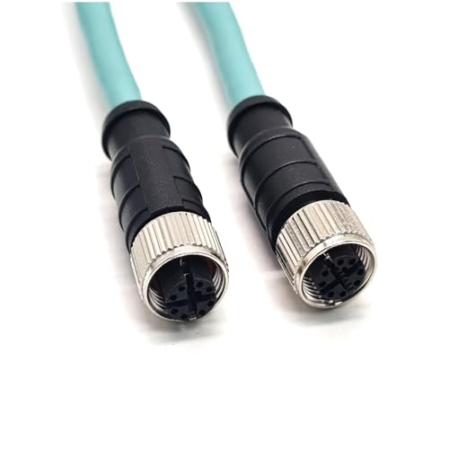 Cable Ethernet Industrial Cat7 M12 X-Code 1 m miniatura 2