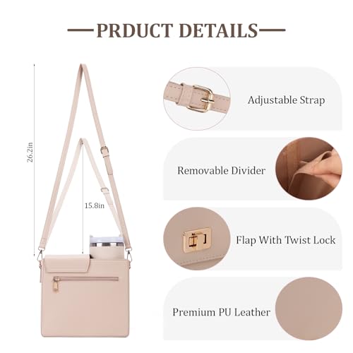 Image of Stanley Purse Cup Holder Bag- Outdoor Portable Crossbody Bag for Stanley Cup Tumbler Purse