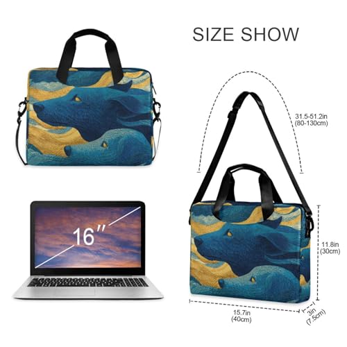 Bolso maletín para laptop con múltiples bolsillos miniatura 5