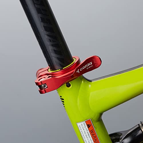Corki Cycles Adjustable Quick Release Bicycle Seatpost Clamp 34.9Mm - Aluminum Alloy Red Kc89 #TOP6