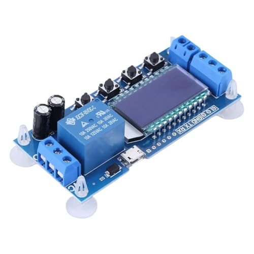 XY-LJ02 Trigger Delay Switching Relay Module with LCD Display USpB 5V Supply for Smairt Home Controller Industrial Grade Precision Reliable Electronic Module