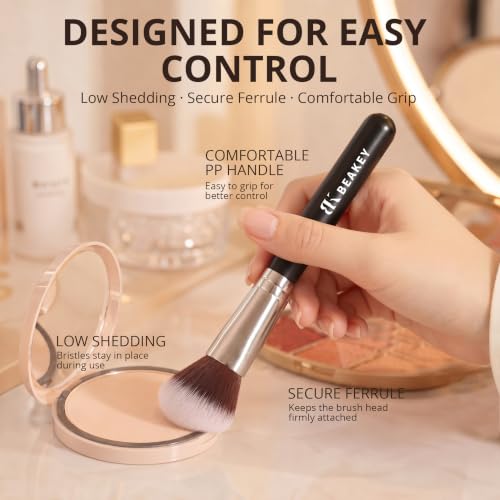 BEAKEY Makeup Brushes 10 Brush Face and Eye - Image 5