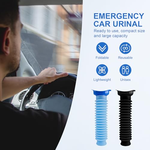 Pee Bottles for Men, Portable Urinal for Men, Collapsible Urine Bottle 750ML, Car Urinals for Men and Women, Emergency Urinal Shrinkable Pocket Toilet for Travel, Camping, Traffic Jam, Road Trips by Leetye Mei - Image 3