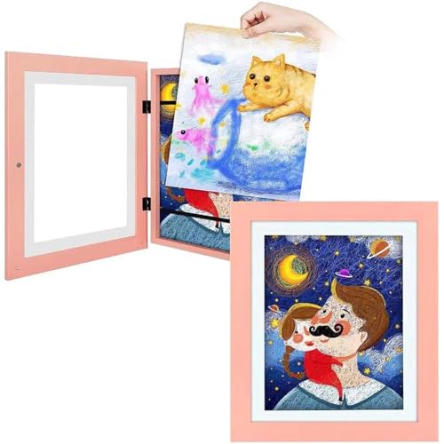 MAYFABD Marcos Arte para Niños Apertura Frontal Marco Arte para Niños Ideal para Proyectos De Arte Infantil Almacenamiento De Arte Infantil Dibujo Manualidades,C,A3