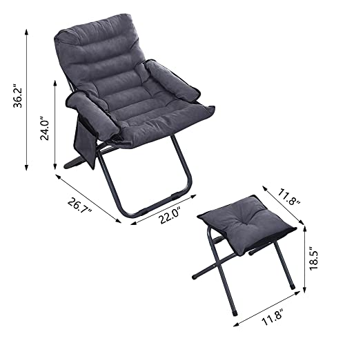 Lazy Chair Modern Lounge Reclining Armchair Sofa With Ottoman Comfy Reclining Chair For Living Room #TOP1