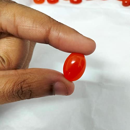 Natural Carnelian At Wholesale Rate (Usd 1/Carat) Fine Quality Cabochon Oval Shape Loose Gemstonefor Reselling Astrologers Jewellers Crystal Healing Astrological 10-S5 #TOP2