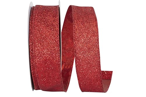 Ruban en nylon rouge Reliant Ribbon 97896W pour décoration