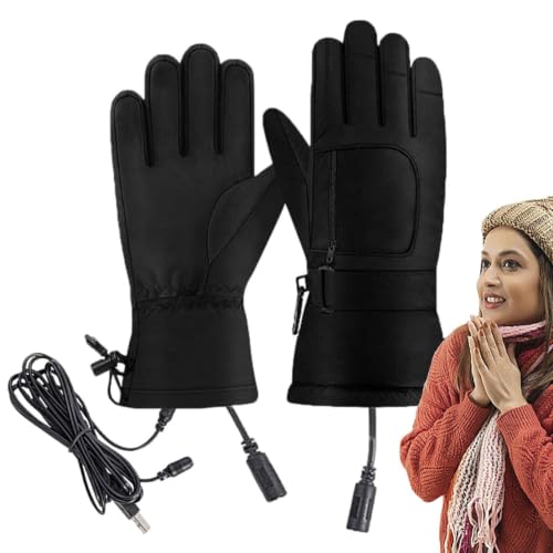 Guantes calefactados por USB con pantalla táctil para senderismo