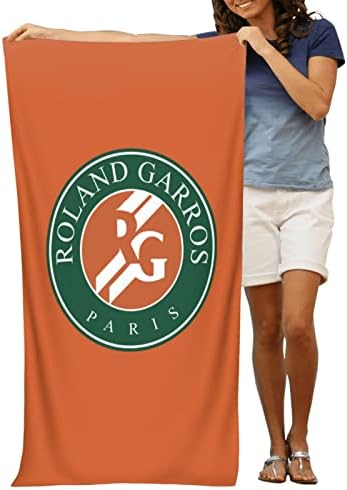 GMTKPH French Open Tennis Beach Towel Bathroom Towel Swimming Pool Large Sports Towel for Adults