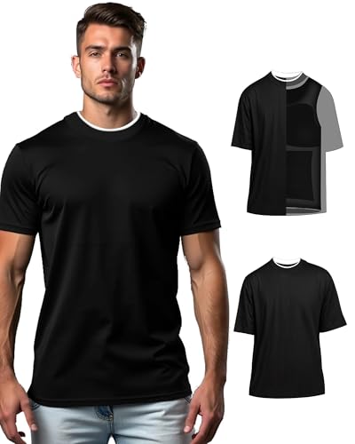 Men’s Dual-Layer Compression T-Shirt – Invisible Slimming, Gynecomastia Shapewear