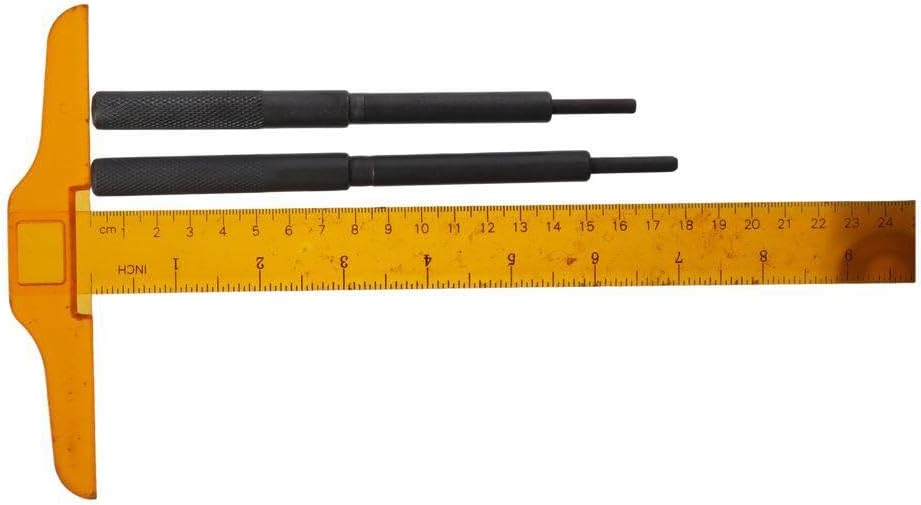 BYOBYO 2 Pcs 5/5.5mm Dark Gray Engine Valve Guide Tool,Universal Engine Valve Remover Installer Repair Tool,Grinding Stick Lapping Tool for Car