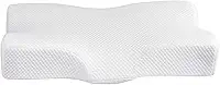 Travesseiro Cervical Ortopédico Viscoelástico com Fronha Removível | Travesseiro Antialérgico Ergonômico para Pescoço | Ideal para Dormir de Lado ou de Costas