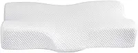 Travesseiro Cervical Ortopédico Viscoelástico com Fronha Removível | Travesseiro Antialérgico Ergonômico para Pescoço | Ideal para Dormir de Lado ou de Costas