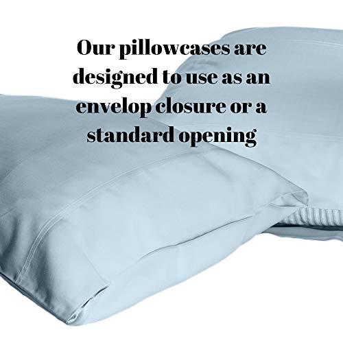 Dty Bedding Luxuriously Soft Viscose From 100% Organic Bamboo 4-Piece Sheet Set, Oeko-Tex Certified - King, Seaglass #TOP4