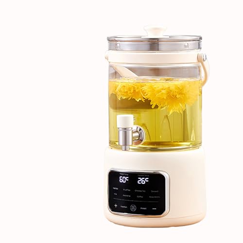 Multifunctional Glass Electric Health Pot,Fast Heating Kettle with Touch Screen & Tea Infuser, High Borosilicate Glass for Tea, 