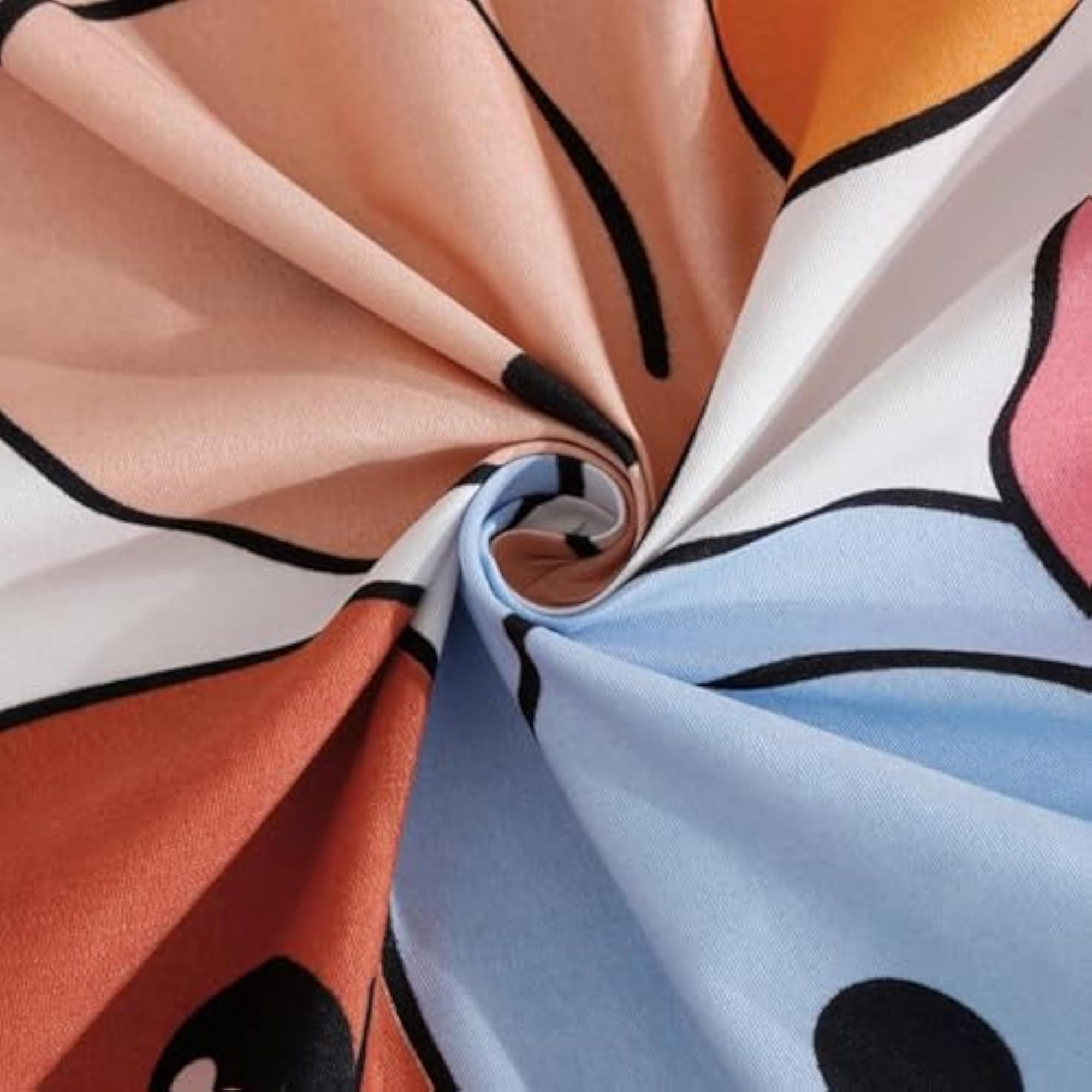 Soft Comfortable Pure Cotton Feel Smiley Kids Single Bed Bedsheet