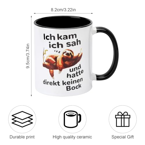 Häkel-Faultier Mit Positiven Affirmationskarten – Kleines Kuscheltier Zur Emotionalen Unterstützung, Ca. 9 X 5 Cm