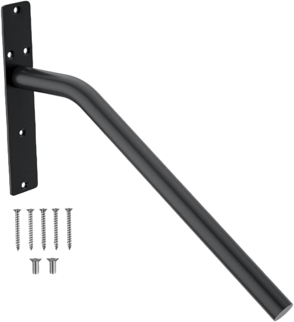 DOITOOL Heavy Duty Handrail Bracket Set for Outdoor and Indoor Stairs Wall Mount Support for Stair Railings Waterproof and Rust Resistant 300 lbs Load Capacity for Home Safety