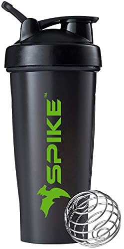 Spike Protein Shaker Bottle for Whey Protein Mix, Cycling, Gym Water Bottle with Stainless Steel Ball 700ml
