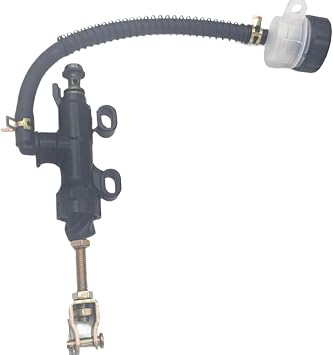 Motorcycle Rear Brake Master Cylinder Pump Hydraulic Foot Refit Compatible With Various Models Rear Brake PumpBlack