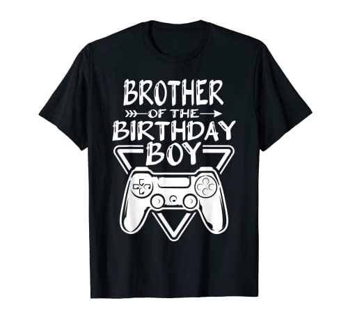 Hermano de los niños de cumpleaños a juego I Video Gamer Cumpleaños Camiseta