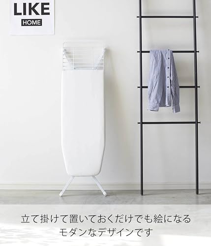 山崎実業(Yamazaki) スタンド式 アイロン台 ホワイト 約W116XD36XH32~81cm タワー 3150