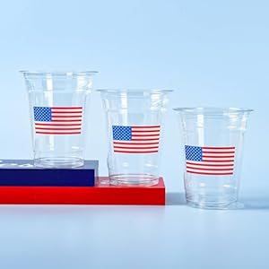 Patriotic Plastic Cups American Flag Party Cups Red Blue White Star Stripe Disposable Cups 4th of July 12 oz Cold Drinking Cup for Independence Day Memorial Party Supplies (50, Flag) Patriotic Plastic Cups American Flag Party Cups Red Blue White Star Stripe Disposable Cups 4th of July 12 oz Cold Drinking Cup for Independence Day Memorial Party Supplies 50 Flag