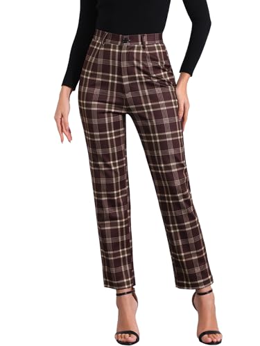 Pantalon à carreaux vintage pour un style décontracté chic