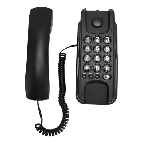 Téléphone filaire mural de chambre d'hôtel avec ringer et touche redial - 5