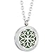 Jenia Fragrance Essential Oil Diffuser Necklace - Butterfly Perfume Pendant Stainless Steel Locket - Aromatherapy Jewelry for Girl, Women Birthday Gift with Elegant Box
