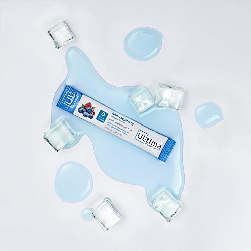 Ultima Replenisher Electrolyte Hydration Drink Mix, Blue Raspberry, 20 Serving Stickpack Box - Sugar Free, 0 Calories, 0 Carbs - Gluten-Free, Keto, Non-Gmo, Vegan, With Magnesium, Potassium, Calcium #TOP5