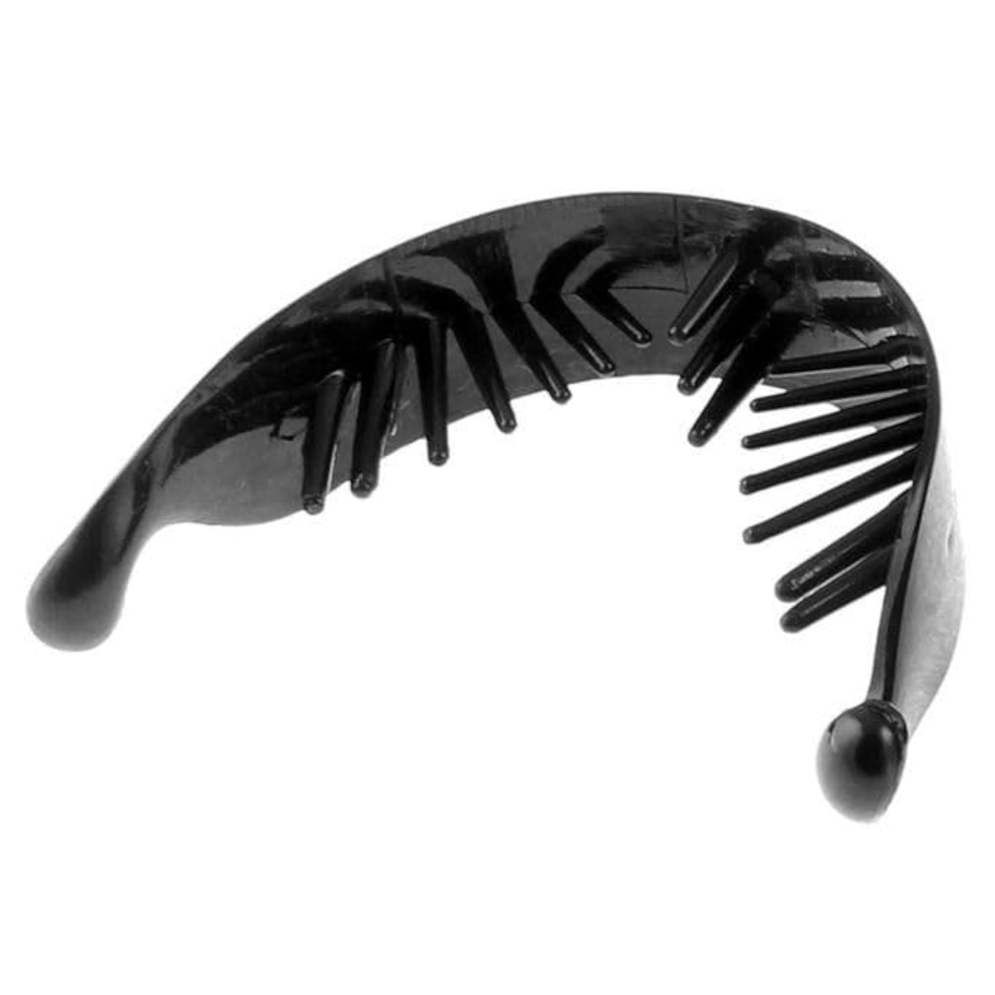 6pc Fishtail Banana Style Clips for Women & Girls, Colorful
