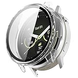 YAODLE For GARMIN Venu 4 カバー 45mm ガーミン Venu 4 45mm ケース PC素材 カバー ガラスフィルム一体型 全面保護 二重構造 防塵 日本旭硝子材 キズ防止 軽量（クリア）