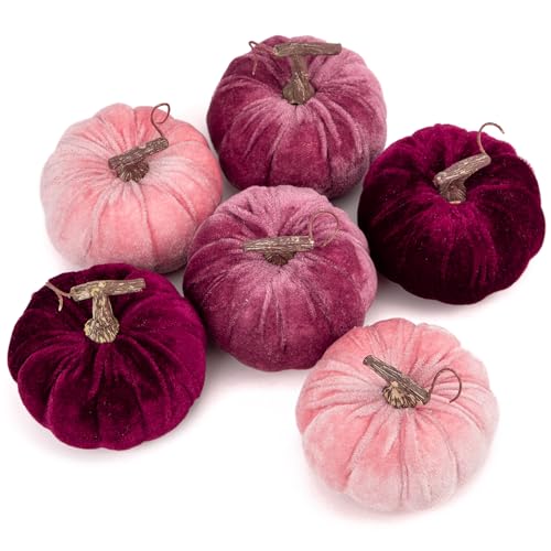 Briful Velvet Pumpkins Set